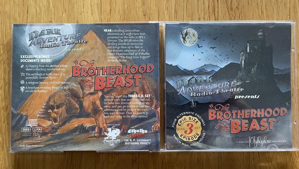 Dark Adventure Radio Theatre® - The Brotherhood of the Beast (HPLHS) - OCCASION